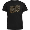 thumbnail image 1 of Don't Adult Today Just Bunny Rabbit Black Adult T-Shirt - X-Large, 1 of 1