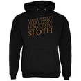 thumbnail image 1 of Don't Adult Today Just Sloth Black Adult Hoodie, 1 of 1