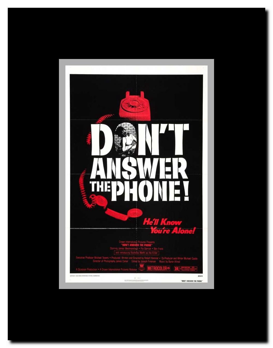 Don't Answer the Phone! Framed Movie Poster