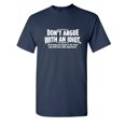 thumbnail image 1 of Don't Argue with an Idiot Sarcastic Humor Graphic Novelty Funny Youth T Shirt, 1 of 1