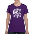 thumbnail image 1 of Don't Be A Basic Witch Halloween T-Shirt Women -Image by Shutterstock, Female Large, 1 of 4