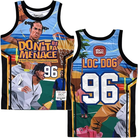 Don't Be A Menace Movie Men's Headgear Classics Embroidered Basketball Jersey (Small, Multicolor)
