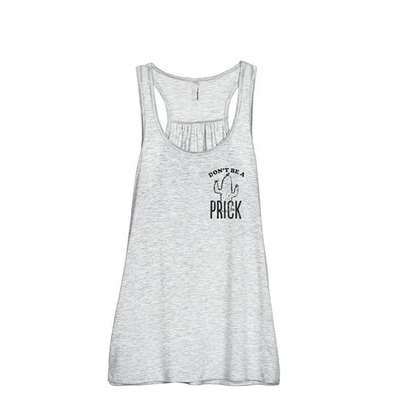 Don't Be A Prick Women's Fashion Sleeveless Flowy Racerback Workout Yoga Tank Top Sport Grey Medium