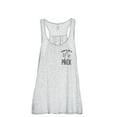 thumbnail image 1 of Don't Be A Prick Women's Fashion Sleeveless Flowy Racerback Workout Yoga Tank Top Sport Grey Small, 1 of 3