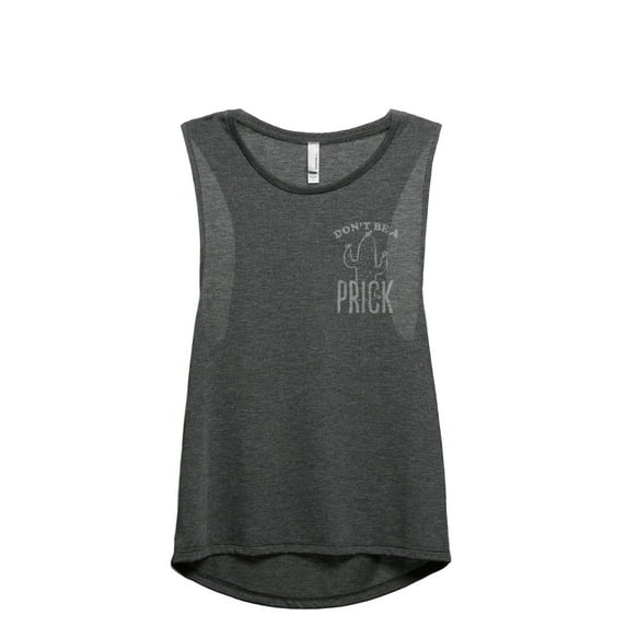 Don't Be A Prick Women's Fashion Sleeveless Muscle Workout Yoga Tank Top Charcoal Grey 2X-Large