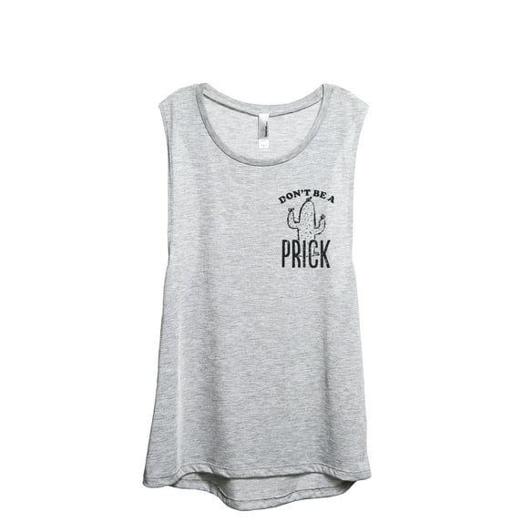 Don't Be A Prick Women's Fashion Sleeveless Muscle Workout Yoga Tank Top Sport Grey X-Large