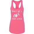 thumbnail image 1 of Don't Be Basic Witch Printed Lady Tank Top Halloween Boo Color Pink Large, 1 of 2