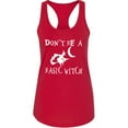 thumbnail image 1 of Don't Be Basic Witch Printed Lady Tank Top Halloween Boo Color Red Large, 1 of 2