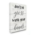 thumbnail image 1 of Don't Be Gross Bathroom Family Home Word Design XXL Stretched Canvas Wall Art by Daphne Polselli, 1 of 6