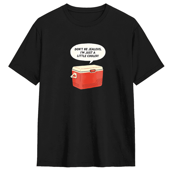 Don't Be Jealous I'm Just A Little Cooler Vintage Graphic Tee For Men And Women, Funny Cotton Short Sleeves T-Shirt