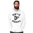 thumbnail image 1 of Don’t Be Negative Photographer Pun Unisex Plus Fleece Graphic Hoodie Brisco Brands 4X, 1 of 5