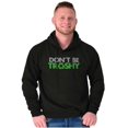 thumbnail image 1 of Don't Be Trashy Reduce Reuse Recycle Unisex Plus Fleece Graphic Hoodie Brisco Brands 2X, 1 of 5