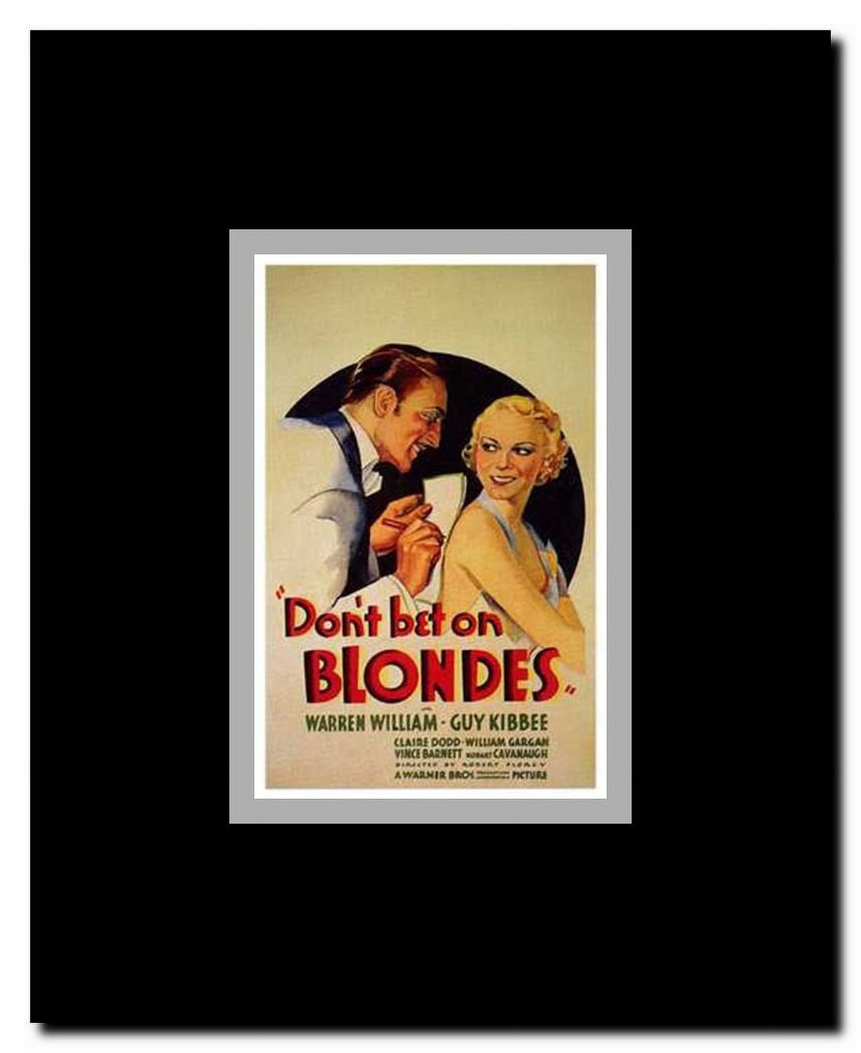 Don't Bet on Blondes Framed Movie Poster