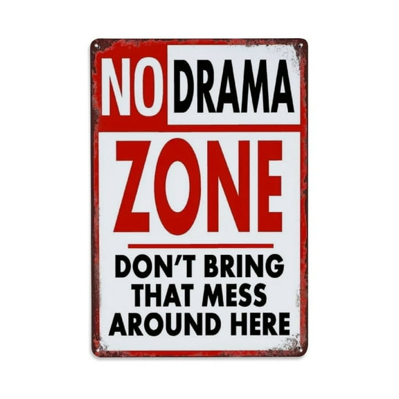 Don't Bring That Mess Here Tin Sign Vintage Metal Sign Office Living Room Bar Coffee Wall Art Decor 8x12inch