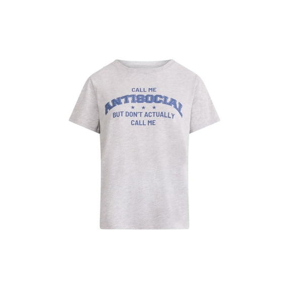 Don't Call Me Women's Graphic Tee with Short Sleeves, Sizes XXS-XXL