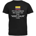 thumbnail image 1 of Don't Do Calm - Colombian Black Adult T-Shirt - Large, 1 of 1