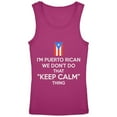 thumbnail image 1 of Don't Do Calm Puerto Rican Youth Girls Tank Top Bright Berry YXL, 1 of 1
