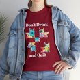 thumbnail image 1 of Don't Drink And Quilt Funny Quilting Sewing TShirt, 1 of 2