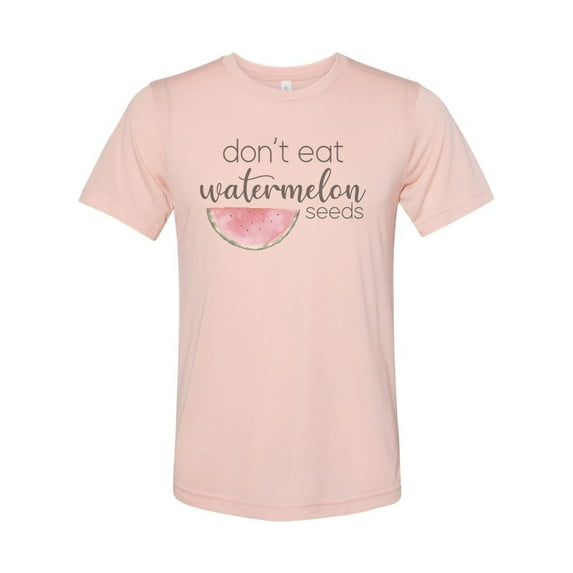 "Don't Eat Watermelon Seeds, Pregnancy Shirt, Baby Announcement, Sublimation T, Baby Reveal, Pregnant Shirt, Expecting Shirt, Watermelon, Peach, MEDIUM"