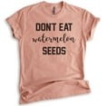 thumbnail image 1 of Don't Eat Watermelon Seeds T-shirt, Unisex Women's Men's Shirt, Cute Pregnancy T-shirt, New Mom Shirt, Heather Sunset, Small, 1 of 6