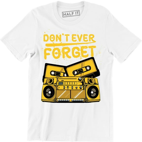 Don't Ever Forget - Retro Cassette Floppy Disc Video Men's VHS 90s T-Shirt