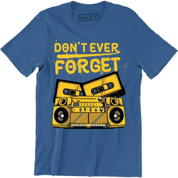 Don't Ever Forget - Retro Cassette Floppy Disc Video Men's VHS 90s T-Shirt