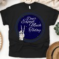 thumbnail image 1 of Don’t Expect Much Today Skeleton Peace Sign Funny T-Shirt for Men and Women, Black, Size S, 1 of 6
