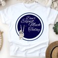 thumbnail image 1 of Don’t Expect Much Today Skeleton Peace Sign Funny T-Shirt for Men and Women, White, Size S, 1 of 6
