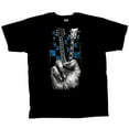 thumbnail image 1 of Don;t Fret Guitar Peace Fingers Guitarist Musician Men's Short Sleeve T-shirt-XXL Black, 1 of 4