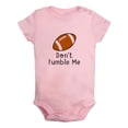 thumbnail image 1 of Don't Fumble Me Funny Rompers For Babies, Newborn Baby Unisex Bodysuits, Infant Jumpsuits, Toddler 0-12 Months Kids One-Piece Oufits (Pink, 0-6 Months), 1 of 4