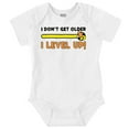 thumbnail image 1 of Don’t Get Older Level Up Gamer Geek Romper Boys or Girls Infant Baby Brisco Brands 12M, 1 of 6