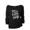 thumbnail image 1 of Don't Get Your Tinsel In A Tangle Women's Fashion Slouchy 3/4 Sleeves Raglan Lightweight Sweatshirt Black Medium, 1 of 3