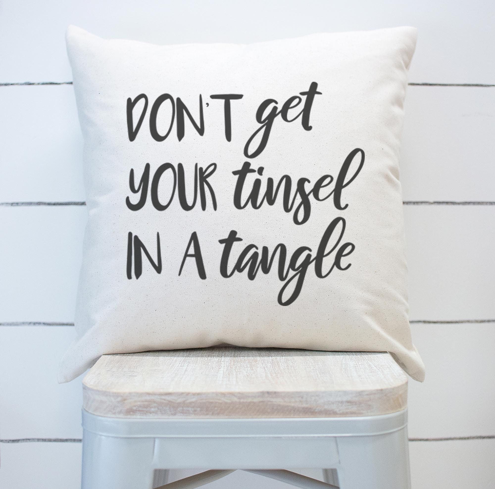 Tinsel In A Tangle Pillow