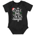 thumbnail image 1 of Don't Get Your Tinsel in a Tangle Baby Romper Boys or Girls Brisco Brands 12M, 1 of 6