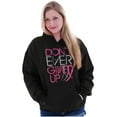 thumbnail image 1 of Don’t Give Up Breast Cancer Awareness Women Plus Size Graphic Pullover Hoodie Brisco Brands 2X, 1 of 4