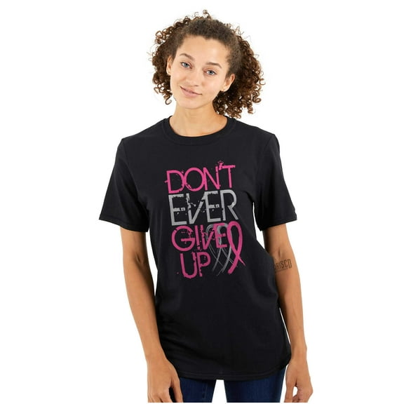 Don’t Give Up Breast Cancer Awareness Women's Plus Size Graphic Tee Brisco Brands 2X