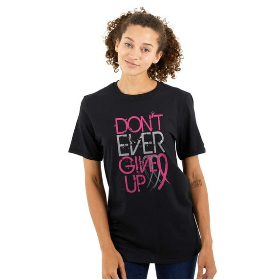 Don’t Give Up Breast Cancer Awareness Women's Plus Size Graphic Tee Brisco Brands 2X