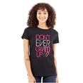 thumbnail image 1 of Don’t Give Up Breast Cancer Awareness Womens Fitted Plus Size Graphic Tee Brisco Brands 2X, 1 of 5
