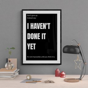 Don't Give Up Seize the Day Motivation Decor Hustle Optimistic Success Entrepreneur Consistency Inspiration Grind