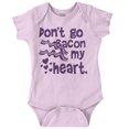 thumbnail image 1 of Don't Go Bacon My Heart Cute Pun Romper Boys or Girls Infant Baby Brisco Brands 6M, 1 of 6