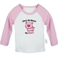 thumbnail image 1 of Don't Go Bacon My Heart Funny T shirt For Baby, Newborn Babies T-shirts, Infant Tops, 0-24M Kids Graphic Tees Clothing (Long Pink Raglan T-shirt, 0-6 Months), 1 of 4
