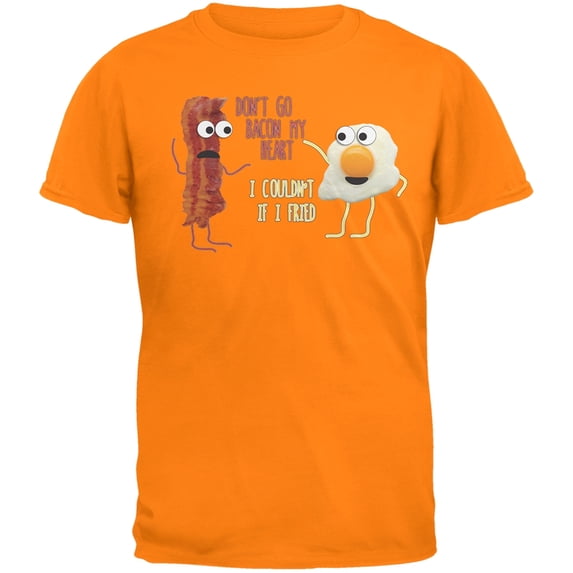 Don't Go Bacon My Heart Orange Youth T-Shirt - Youth Large