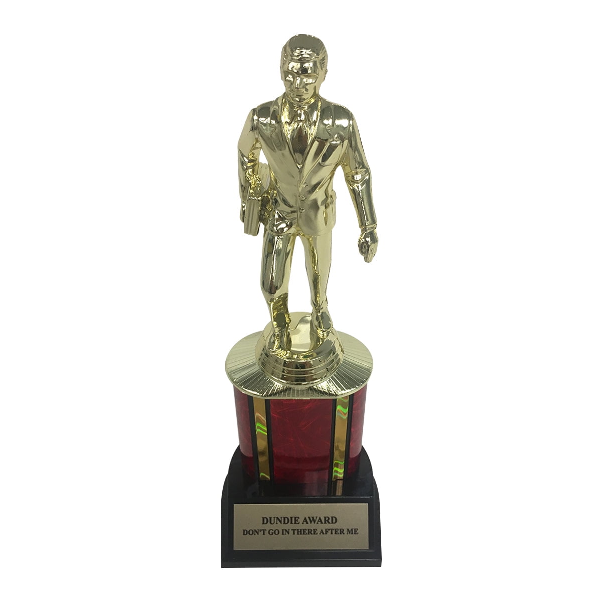 Don't Go in There After Me Dundie Award Trophy The Office Column Kevin