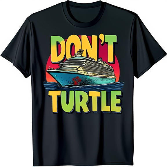 Don t Graphic Black T-Shirt Fun Cruise Ship Design for All Ages