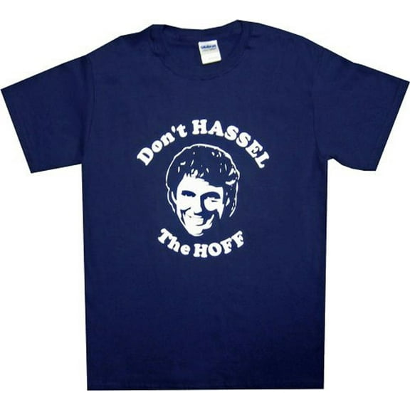 Don't Hassel the Hoff Adult Blue T-Shirt