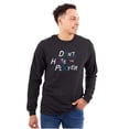 thumbnail image 1 of Don't Hate The Player Video Gamer Plus Size Long Sleeve Graphic Tee Shirt Brisco Brands 2X, 1 of 5