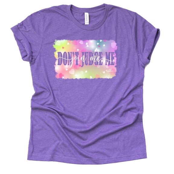 Don't Judge Me Join Me T Shirt Shoelover99 Merch Unisex Letter Teen Funny Letter Print Tees Casual Short Sleeve (Purple, XX Large)