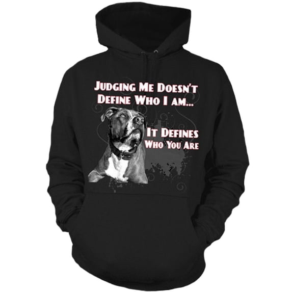 Don't Judge My Breed Adult Hoodie - Pit Bull Advocate Hoodie