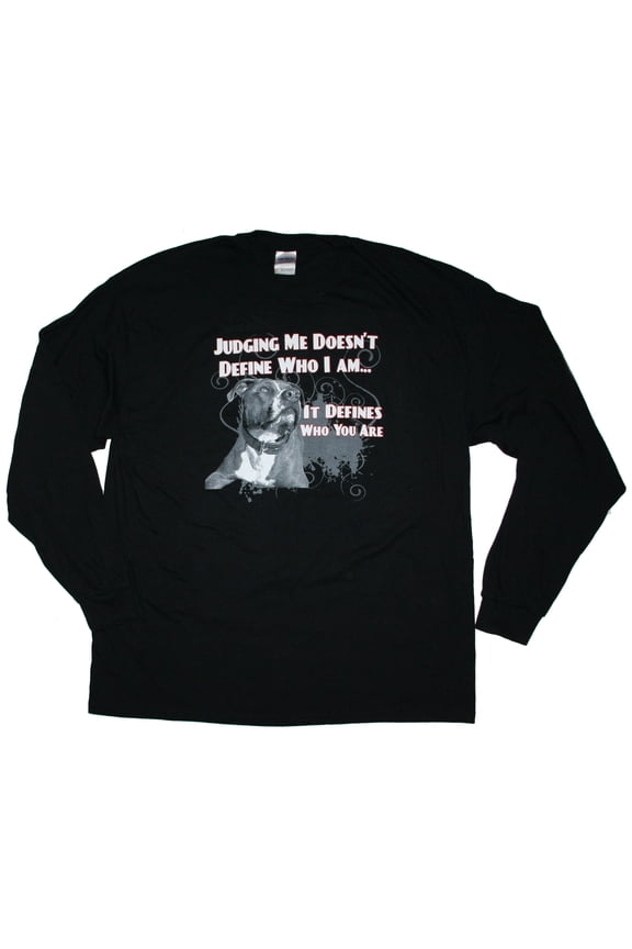 Don't Judge My Breed Men's Long Sleeve T-Shirt, Pit Bull Dad, Pit Bull Mom