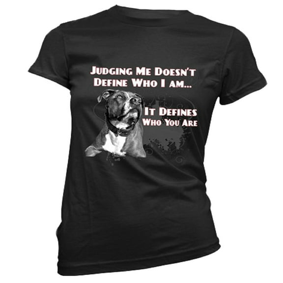 Don't Judge My Breed Womens Pit Bull T-Shirt, Pit Bull Mom, Rescue